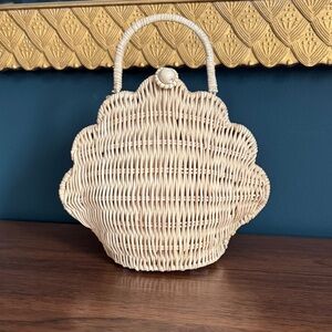 Olli Ella Rattan Shell Bag
